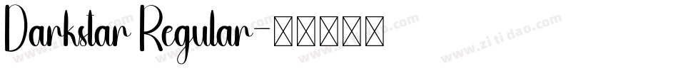 Darkstar Regular字体转换